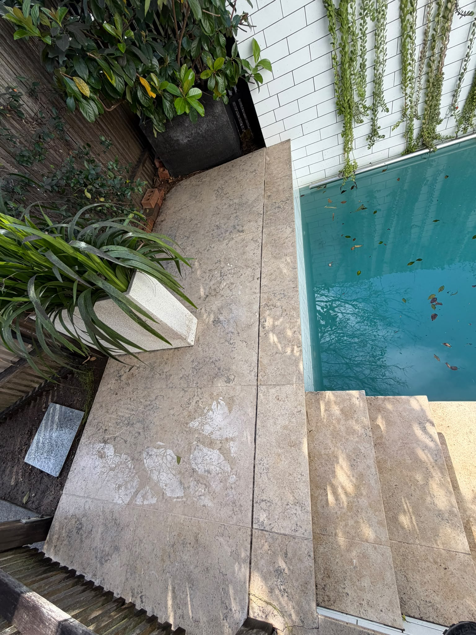After pressure washing - Pressure washing to lift built-up grime and weathering