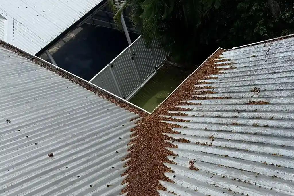 Rebel Exterior Cleaning technician on a Brisbane property