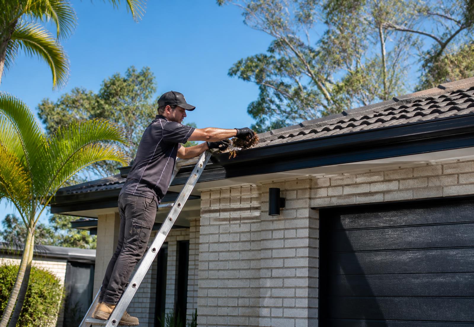 Gutter Cleaning in Brisbane by Rebel Exterior Cleaning